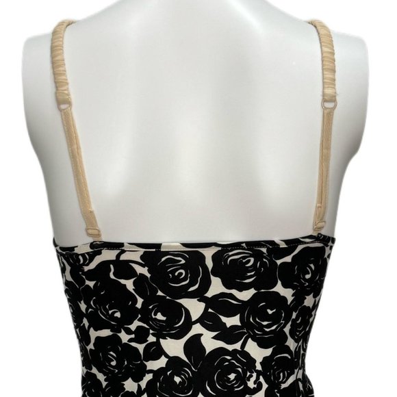 White And Black Floral Dress - Picture 5 of 7